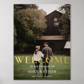 Welkom Sign Elegant foto Folie Afdrukken (Voorkant)