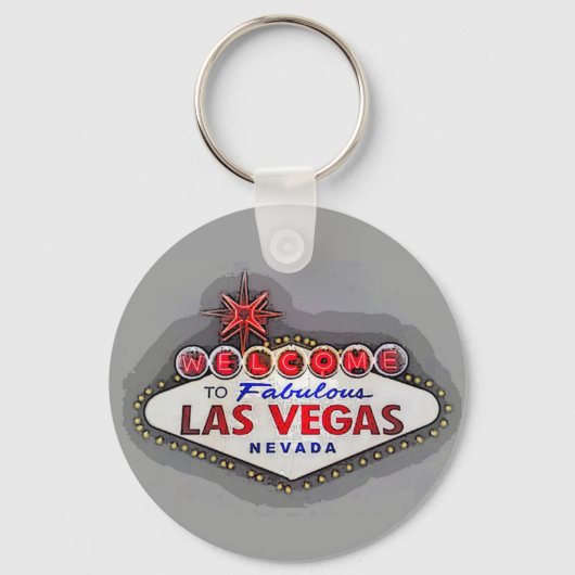 Welkom Sign. Fabulous Las Vegas Sleutelhanger (Voorkant)