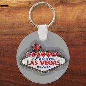 Welkom Sign. Fabulous Las Vegas Sleutelhanger (Voorkant)