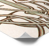 Welkom Sign Wedding  Art Nouveau door Mucha Poster (Hoek)