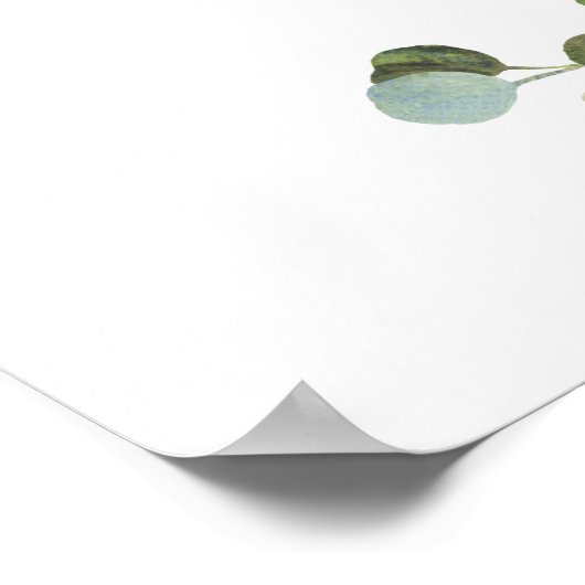 Welkom Sign Wedding, Eucalyptus Greenery Poster (Hoek)