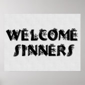 Welkom Sinners! Poster (Voorkant)