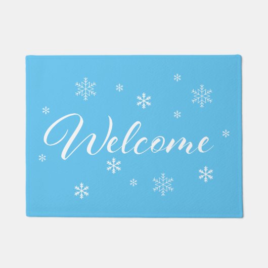 Welkom Snowflakes Deurmat (Voorkant)