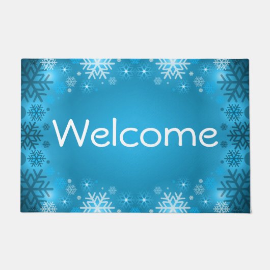 Welkom Snowflakes Deurmat (Voorkant)