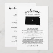 Welkom South Dakota Trouwbrief & Routebeschrijving (Voorkant / Achterkant)
