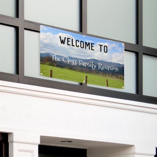  Welkom  Spandoek (Buitenkant Gebouw)