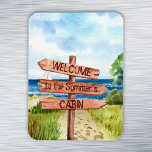 Welkom, speciaal voor het strand ontworpen landsch magneet<br><div class="desc">Dit ontwerp kan op het gebied worden gepersonaliseerd dat door de foto en/of tekst te veranderen wordt verstrekt. Of het kan worden aangepast door te klikken deze Sjabloon personaliseert en dan de klik te kiezen om verdere optie aan te passen en de kleur van de achtergrond te schrappen of te...</div>