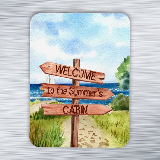 Welkom, speciaal voor het strand ontworpen landsch magneet