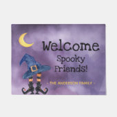 Welkom Spooky Friends Halloween Deurmat (Voorkant)