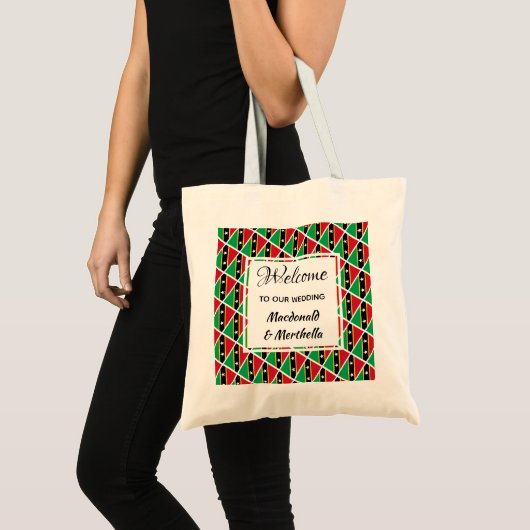 Welkom ST KITTS NEVIS Custom Tote Bag (Voorkant (product))