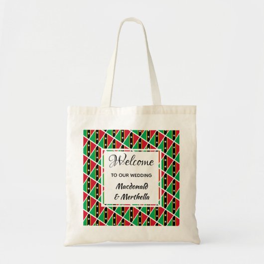 Welkom ST KITTS NEVIS Custom Tote Bag (Voorkant)