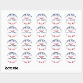 Welkom, Stars & Stripes Veteran Ronde Sticker (Vel)