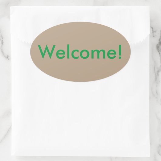 Welkom Sticker (Tas)