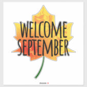 Welkom, Sticker september (Vel)