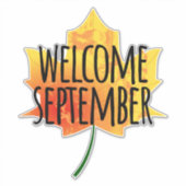 Welkom, Sticker september (Voorkant)