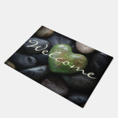 Welkom Stone Heart Doormat Deurmat (Schuin)