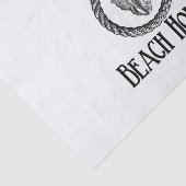 Welkom strand house  zee shell party tissue tissuepapier (Detail)