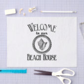 Welkom strand house  zee shell party tissue tissuepapier (Craft)