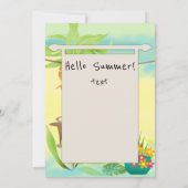 Welkom ! Strandfeest Kaart (Achterkant)