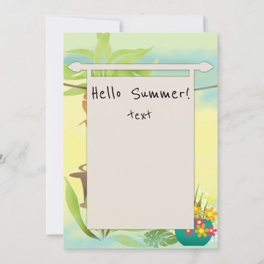 Welkom ! Strandfeest Kaart (Achterkant)