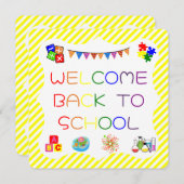 Welkom Studenten Terug naar School Kaart (Voorkant / Achterkant)