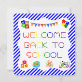 Welkom Studenten Terug naar School Kaart (Voorkant)