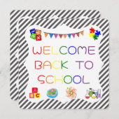 Welkom Studenten Terug naar School Kaart (Voorkant / Achterkant)