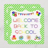 Welkom Studenten Terug naar School Kaart (Voorkant / Achterkant)