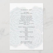 Welkom succulent huwelijksceremonie programma programmakaart (Achterkant)