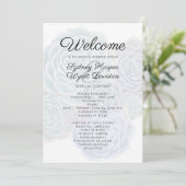 Welkom succulent huwelijksceremonie programma programmakaart (Staand voorkant)