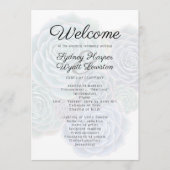 Welkom succulent huwelijksceremonie programma programmakaart (Voorkant)