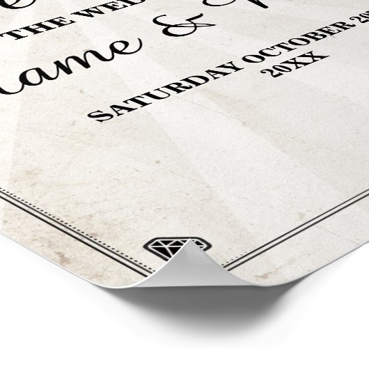 Welkom Suiker Schedels Halloween Bord Bruiloft Poster (Hoek)