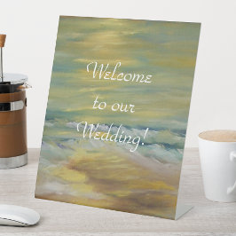 Welkom Sunset strand Pedestal Signhttps://www.zaz Reclamebord Met Voetstuk