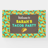 Welkom Taco Birthday Party Spandoek (Horizontaal)