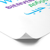 WELKOM TALEN COLORFUL GREETINGS POSTER (Hoek)