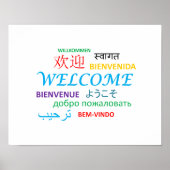 WELKOM TALEN COLORFUL GREETINGS POSTER (Voorkant)