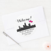 Welkom tas Chicago Bruiloft Stickers (Envelop)