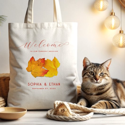 Welkom tas met twee lederen op aangepast feest