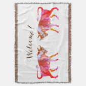 Welkom Taurus Waterverf Sign. Deken (Voorkant Verticaal)