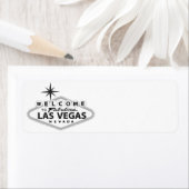 Welkom teken aan Las Vegas Custom Blank Labels (Insitu)
