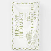 Welkom Teken Banner Fresh Off the Market (Verticaal)