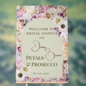 Welkom Teken Honing Bloemenboog Zomer Bruids Showe Acryl Bord (Neutraal)