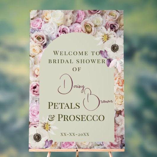 Welkom Teken Honing Bloemenboog Zomer Bruids Showe Acryl Bord (Neutraal)