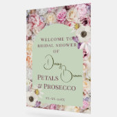 Welkom Teken Mint Groene Bloemboog Zomer Bruid Acryl Bord (Hoek)