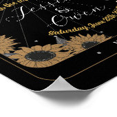 Welkom teken Tarot teken bruiloft Halloween zon ma Poster (Hoek)