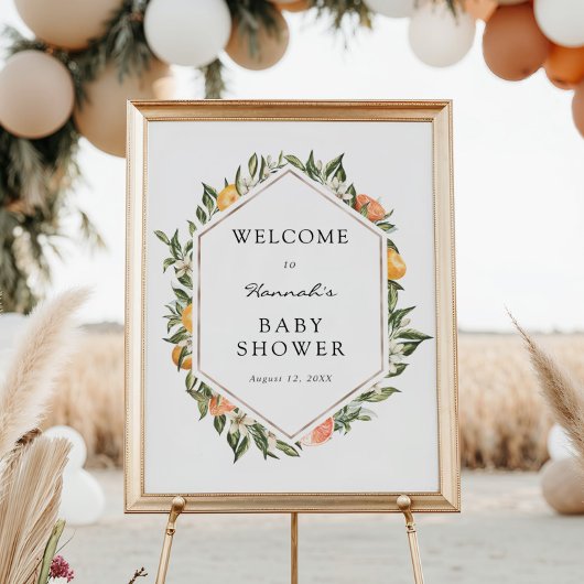 Welkom teken voor Cuties Baby Shower Poster