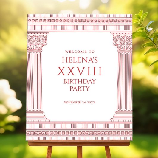 Welkom teken voor godin feest poster