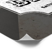 Welkom Teken Wedding Steampunk Wedding Hearts Cogs Poster (Hoek)