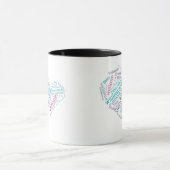 Welkom teksthart mok (Midden)