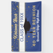 Welkom terug 40 jaar Klasse Reunion Banner (Verticaal)
